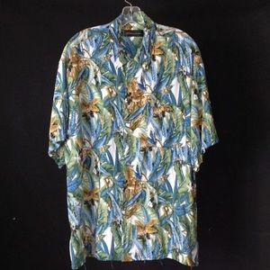 D'amante Tropical Surfer Hawaiian Aloha Shirt